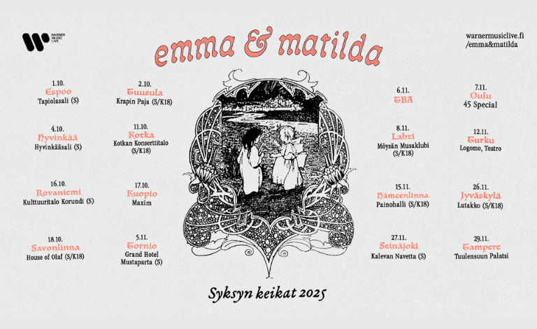 EMMA JA MATILDA DUO LOKAKUUSSA SYYSKIERTUEELLE