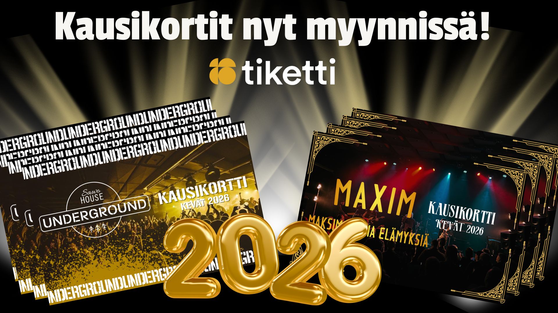 Kevään kausikortit ovat nyt myynnissä!