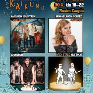 Kaikumon esiintyjät vappu-klubilla